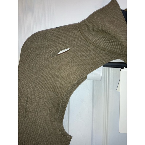 Dion Lee Womens Sage Green Knit Slash ribbed shrug  US size 10, AUS XL - Picture 4 of 5